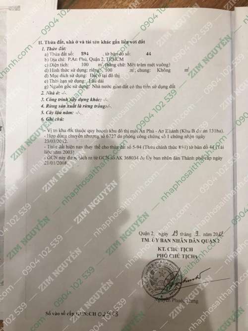 Hình ảnh Nhà 98 Đường số 17, Phường An Phú, Quận 2 DT 100m