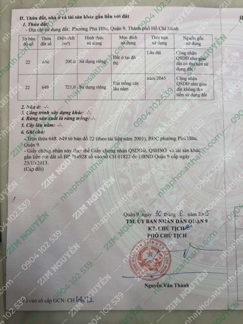 Hình ảnh Bán nhà 988C Nguyễn Duy Trinh, phường Phú Hữu, quận 9
