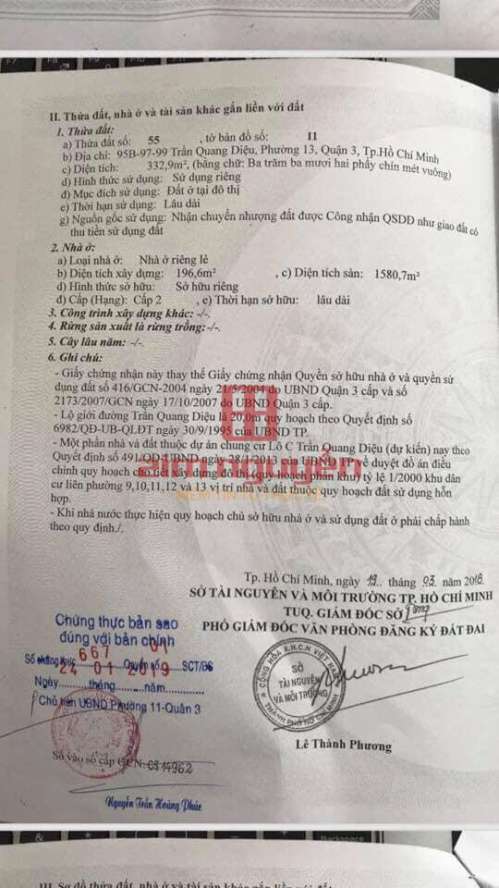 Hình ảnh Bán tòa nhà 95B 97 99 Trần Quang Diệu, Phường 12, Quận 3