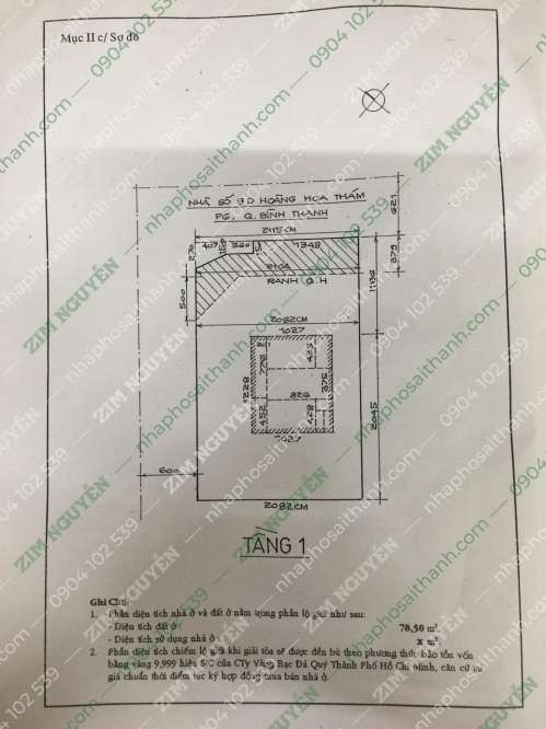 Hình ảnh Bán nhà 9D Hoàng Hoa Thám Phường 7 Quận Bình Thạnh