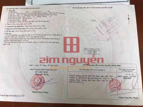 Hình ảnh Bán lô đất B2 mặt tiền Đường Khu dân cư số 1, P. Thạnh Mỹ Lợi, Quận 2