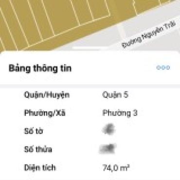 Hình ảnh Bán nhà hẻm 138/3 Nguyễn Trãi Phường Chợ Quán Tp Hồ Chí Minh