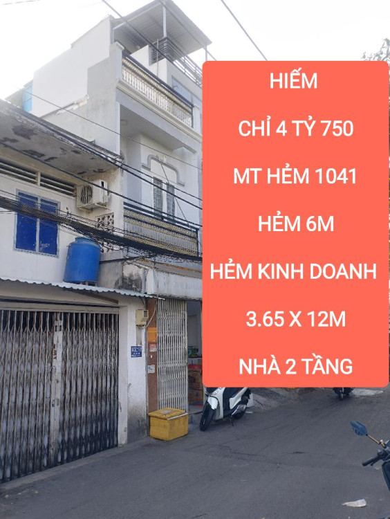 Hình ảnh Bán nhà hẻm 1041/62/192 Trần Xuân Soạn, Tân Hưng