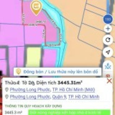 Hình ảnh Bán đất thửa 509+593+594+595+596 tờ 25 Long Phước Phường Long Phước Tp Hồ Chí Minh