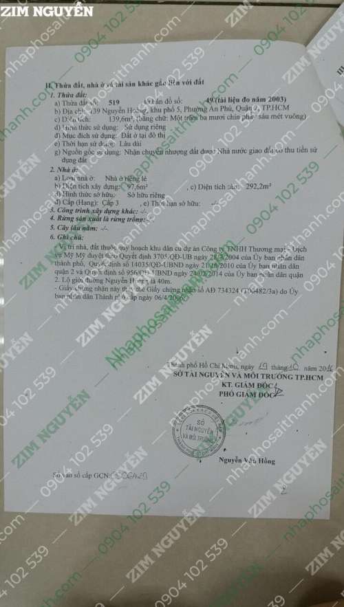Hình ảnh Bán nhà 193 Nguyễn Hoàng, phường An Phú, Quận 2