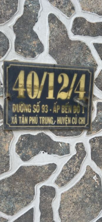 Hình ảnh Bán nhà hẻm 40/12/4 Đường số 93 xã Củ Chi