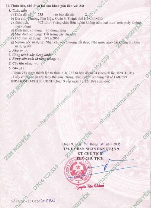 Hình ảnh Bán đất vườn 4.020m Phú Hữu Quận 9