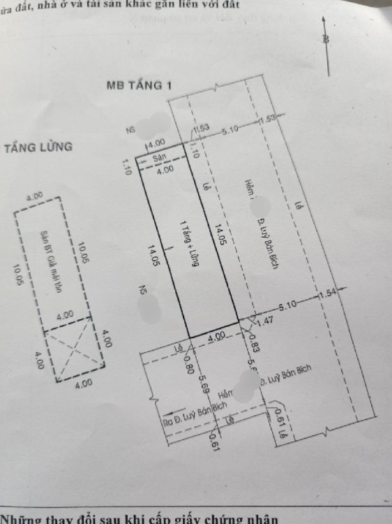 Hình ảnh Bán nhà hẻm 710/53/7 Lũy Bán Bích, Phường Phú Thọ Hòa