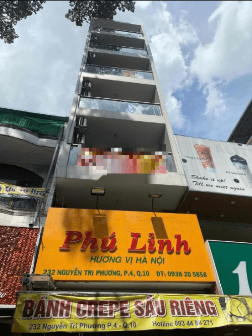 Hình ảnh Cho thuê MT kinh doanh 232 Nguyễn Tri Phương, P.4, Q.10