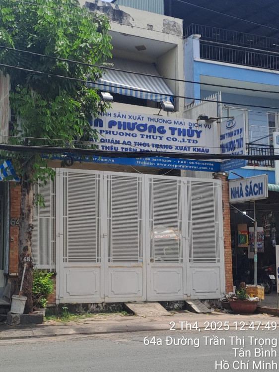 Hình ảnh Bán nhà mặt tiền 64b Trần Thị Trọng, Tân Bình