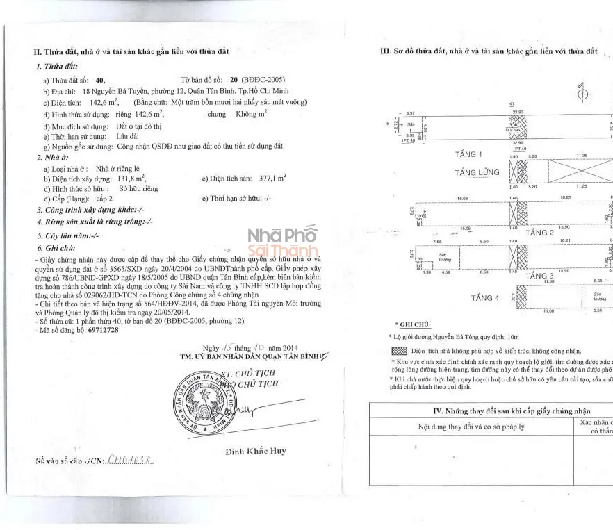 Hình ảnh Bán Nhà Mặt Tiền 18 Nguyễn Bá Tuyển, P. 12, Q. Tân Bình