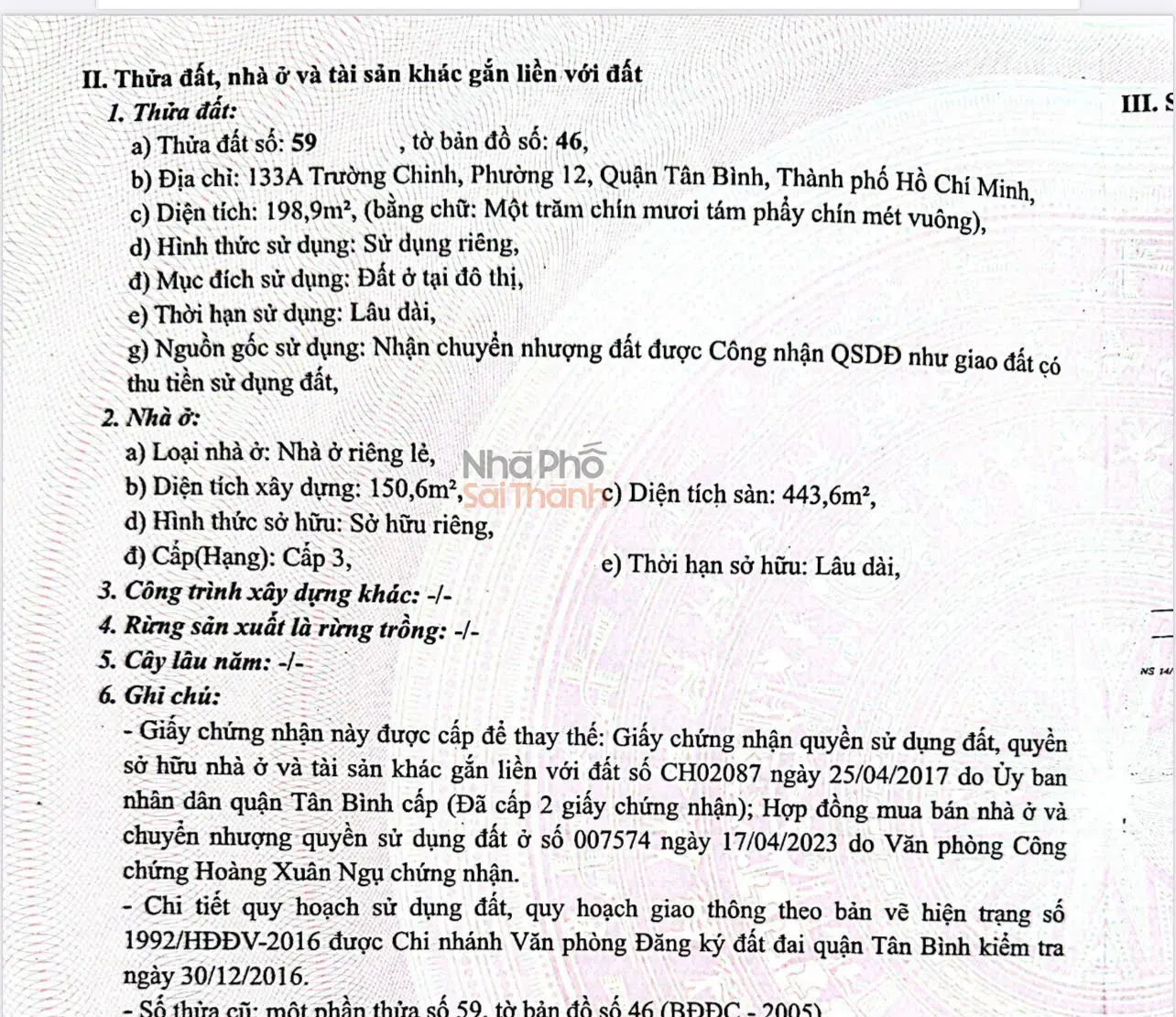 Hình ảnh Bán Nhà Mặt Tiền 133A Trường Chinh, P.12, Q.Tân Bình