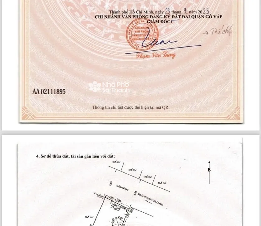 Hình ảnh Bán Nhà Hẻm Xe Hơi 380/28/1 Phạm Văn Chiêu, Phường Thông Tây Hội